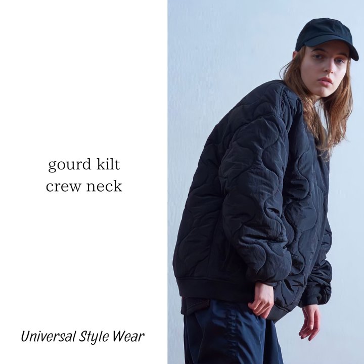 Universal Style Wear 】ひょうたん キルト クルーネック ｜JERALDの