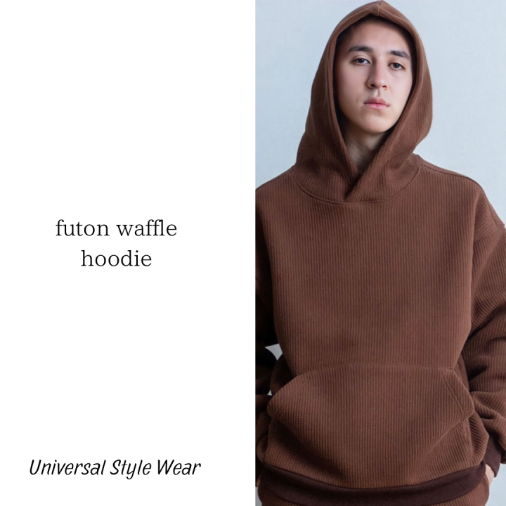 【Universal Style Wear】フトン ワッフル パーカー