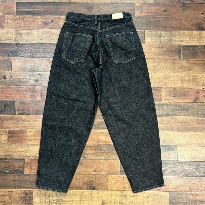 【Sanca】BLACK DENIM BALLOON FIT 5POCKET PANTS (S23FPT12)