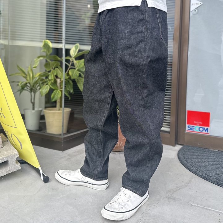 【Sanca】BLACK DENIM BALLOON FIT 5POCKET PANTS (S23FPT12)