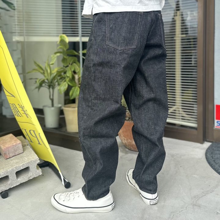 【Sanca】BLACK DENIM BALLOON FIT 5POCKET PANTS (S23FPT12)