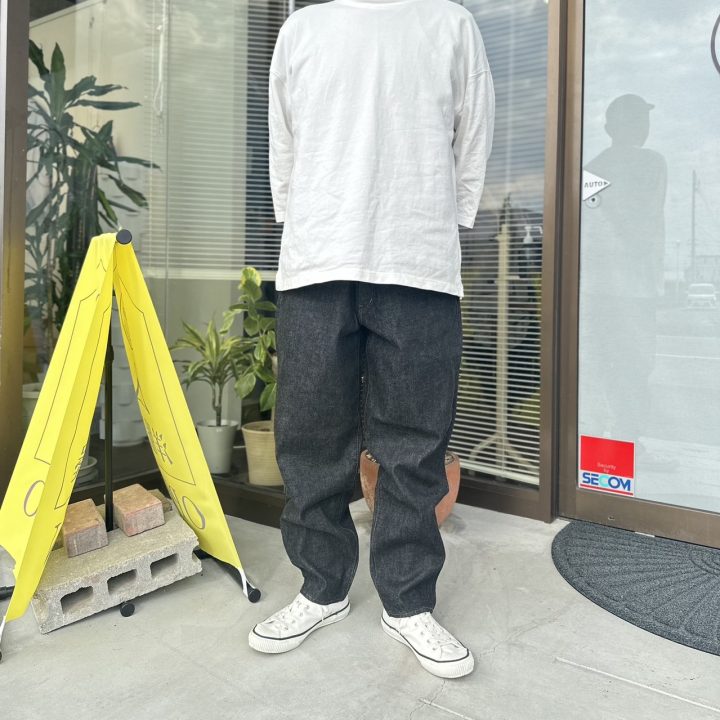 【Sanca】BLACK DENIM BALLOON FIT 5POCKET PANTS (S23FPT12)