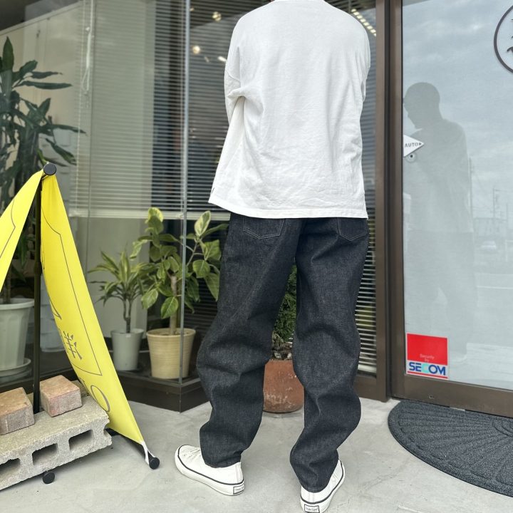 【Sanca】BLACK DENIM BALLOON FIT 5POCKET PANTS (S23FPT12)