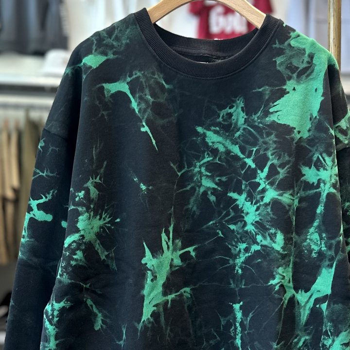 【 ATELANE 】TIE DYE CREW NECK SWEATSHIRT