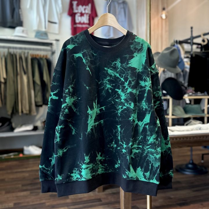 【 ATELANE 】TIE DYE CREW NECK SWEATSHIRT