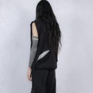 【 WE_AVE 】Zip & mesh high neck vest（643100）