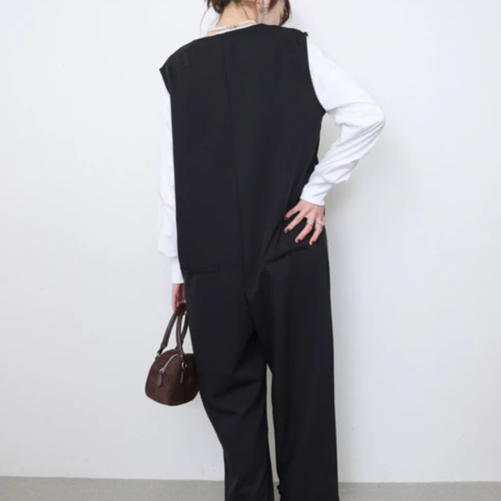 【レディース】Front button overalls（192971）